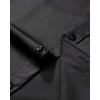 imageJVER Boys Long Sleeve Dress Shirts Solid Stretch WrinkleFree Shirt Kids Casual Button Down ShirtsBlack
