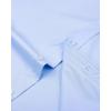 imageJVER Boys Long Sleeve Dress Shirts Solid Stretch WrinkleFree Shirt Kids Casual Button Down ShirtsBlue