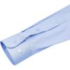 imageJVER Boys Long Sleeve Dress Shirts Solid Stretch WrinkleFree Shirt Kids Casual Button Down ShirtsBlue