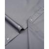 imageJVER Boys Long Sleeve Dress Shirts Solid Stretch WrinkleFree Shirt Kids Casual Button Down ShirtsGrey