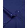 imageJVER Boys Long Sleeve Dress Shirts Solid Stretch WrinkleFree Shirt Kids Casual Button Down ShirtsNavy Blue