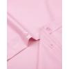 imageJVER Boys Long Sleeve Dress Shirts Solid Stretch WrinkleFree Shirt Kids Casual Button Down ShirtsPink