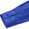 imageJVER Boys Long Sleeve Dress Shirts Solid Stretch WrinkleFree Shirt Kids Casual Button Down ShirtsRoyal Blue