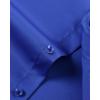 imageJVER Boys Long Sleeve Dress Shirts Solid Stretch WrinkleFree Shirt Kids Casual Button Down ShirtsRoyal Blue