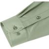 imageJVER Boys Long Sleeve Dress Shirts Solid Stretch WrinkleFree Shirt Kids Casual Button Down ShirtsSage Green
