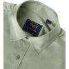 imageJVER Boys Long Sleeve Dress Shirts Solid Stretch WrinkleFree Shirt Kids Casual Button Down ShirtsSage Green