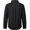imageJVER Boys Long Sleeve Oxford Dress Shirts Solid Casual Button Down Collar Shirt Kids Formal Uniform TopsBlack