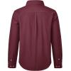 imageJVER Boys Long Sleeve Oxford Dress Shirts Solid Casual Button Down Collar Shirt Kids Formal Uniform TopsBurgundy