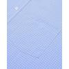 imageJVER Dress Shirts for Men Cotton Long Sleeve Button Down Shirt Business Casual Classic Plaid Tops with PocketA Light Blue Gingham