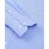imageJVER Dress Shirts for Men Cotton Long Sleeve Button Down Shirt Business Casual Classic Plaid Tops with PocketA Light Blue Gingham