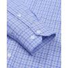 imageJVER Dress Shirts for Men Cotton Long Sleeve Button Down Shirt Business Casual Classic Plaid Tops with PocketBlue Gingham