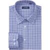 imageJVER Dress Shirts for Men Cotton Long Sleeve Button Down Shirt Business Casual Classic Plaid Tops with PocketBlue Grey Gingham