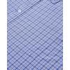 imageJVER Dress Shirts for Men Cotton Long Sleeve Button Down Shirt Business Casual Classic Plaid Tops with PocketBlue Grey Gingham