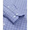 imageJVER Dress Shirts for Men Cotton Long Sleeve Button Down Shirt Business Casual Classic Plaid Tops with PocketBlue Grey Gingham