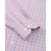 imageJVER Dress Shirts for Men Cotton Long Sleeve Button Down Shirt Business Casual Classic Plaid Tops with PocketBlue Orange Plaid