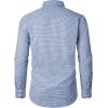 imageJVER Dress Shirts for Men Cotton Long Sleeve Button Down Shirt Business Casual Classic Plaid Tops with PocketBlue Plaid
