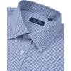imageJVER Dress Shirts for Men Cotton Long Sleeve Button Down Shirt Business Casual Classic Plaid Tops with PocketBlue Plaid