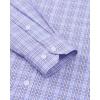 imageJVER Dress Shirts for Men Cotton Long Sleeve Button Down Shirt Business Casual Classic Plaid Tops with PocketBlue Red Gingham