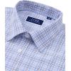 imageJVER Dress Shirts for Men Cotton Long Sleeve Button Down Shirt Business Casual Classic Plaid Tops with PocketBlue Yellow Gingham