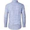 imageJVER Dress Shirts for Men Cotton Long Sleeve Button Down Shirt Business Casual Classic Plaid Tops with PocketBlue Yellow Plaid