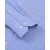 imageJVER Dress Shirts for Men Cotton Long Sleeve Button Down Shirt Business Casual Classic Plaid Tops with PocketDark Blue Gingham