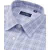 imageJVER Dress Shirts for Men Cotton Long Sleeve Button Down Shirt Business Casual Classic Plaid Tops with PocketGrey Gingham