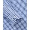 imageJVER Dress Shirts for Men Cotton Long Sleeve Button Down Shirt Business Casual Classic Plaid Tops with PocketLight Blue Plaid