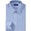 imageJVER Dress Shirts for Men Cotton Long Sleeve Button Down Shirt Business Casual Classic Plaid Tops with PocketLight Blue Plaid
