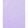 imageJVER Dress Shirts for Men Cotton Long Sleeve Button Down Shirt Business Casual Classic Plaid Tops with PocketPurple Gingham