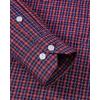 imageJVER Dress Shirts for Men Cotton Long Sleeve Button Down Shirt Business Casual Classic Plaid Tops with PocketRed Gingham