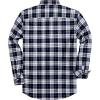 imageJVER Long Sleeve Shirts for Men Cotton Plaid Button Down Shirt Business Casual Work Top with PocketBlack