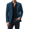 imageJVER Mens Casual Blazer Sport Coat One Button Business Stylish Suit JacketTeal