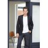 imageJVER Mens Casual Blazer Sport Coat One Button Business Stylish Suit JacketTeal