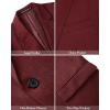 imageJVER Mens Casual Blazer Sport Coat One Button Business Stylish Suit JacketWine Red
