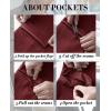 imageJVER Mens Casual Blazer Sport Coat One Button Business Stylish Suit JacketWine Red