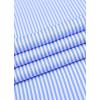 imageJVER Mens French Cuff Dress Shirts Regular Fit Striped Long Sleeve Spread Collar Metal Cufflink