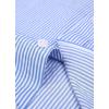 imageJVER Mens French Cuff Dress Shirts Regular Fit Striped Long Sleeve Spread Collar Metal Cufflink