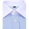 imageJVER Mens French Cuff Dress Shirts Regular Fit Striped Long Sleeve Spread Collar Metal Cufflink