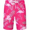 imageJVER Mens Hawaiian Shirts Casual Button Down Short Sleeve Shirts Set Printed Shorts Beach Tropical Hawaii SuitsApinkflamingo