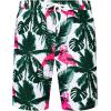 imageJVER Mens Hawaiian Shirts Casual Button Down Short Sleeve Shirts Set Printed Shorts Beach Tropical Hawaii SuitsAwhiteflamingo