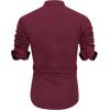 imageJVER Mens Printed Dress Shirts Casual Long Sleeve Stylish Button Down ShirtAburgundyprinted