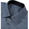 imageJVER Mens Printed Dress Shirts Casual Long Sleeve Stylish Button Down ShirtAgrey Blueprinted
