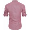 imageJVER Mens Printed Dress Shirts Casual Long Sleeve Stylish Button Down ShirtFuchsiaprinted