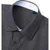 imageJVER Mens Printed Dress Shirts Casual Long Sleeve Stylish Button Down ShirtGreywhiteprinted