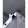 imageJVER Mens Printed Dress Shirts Casual Long Sleeve Stylish Button Down ShirtGreywhiteprinted