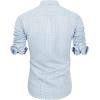 imageJVER Mens Printed Dress Shirts Casual Long Sleeve Stylish Button Down ShirtLight Blue Stripesprinted
