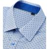 imageJVER Mens Printed Dress Shirts Casual Long Sleeve Stylish Button Down ShirtLight Blueprinted
