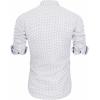 imageJVER Mens Printed Dress Shirts Casual Long Sleeve Stylish Button Down ShirtWhiteprinted