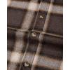 imageMens Plaid Flannel Shirt Long Sleeve Casual Button Down Shirts Regular Fit Cotton Office Work Tops with PocketsBrown