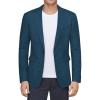 imageJVER Mens Casual Blazer Sport Coat One Button Business Stylish Suit JacketTeal